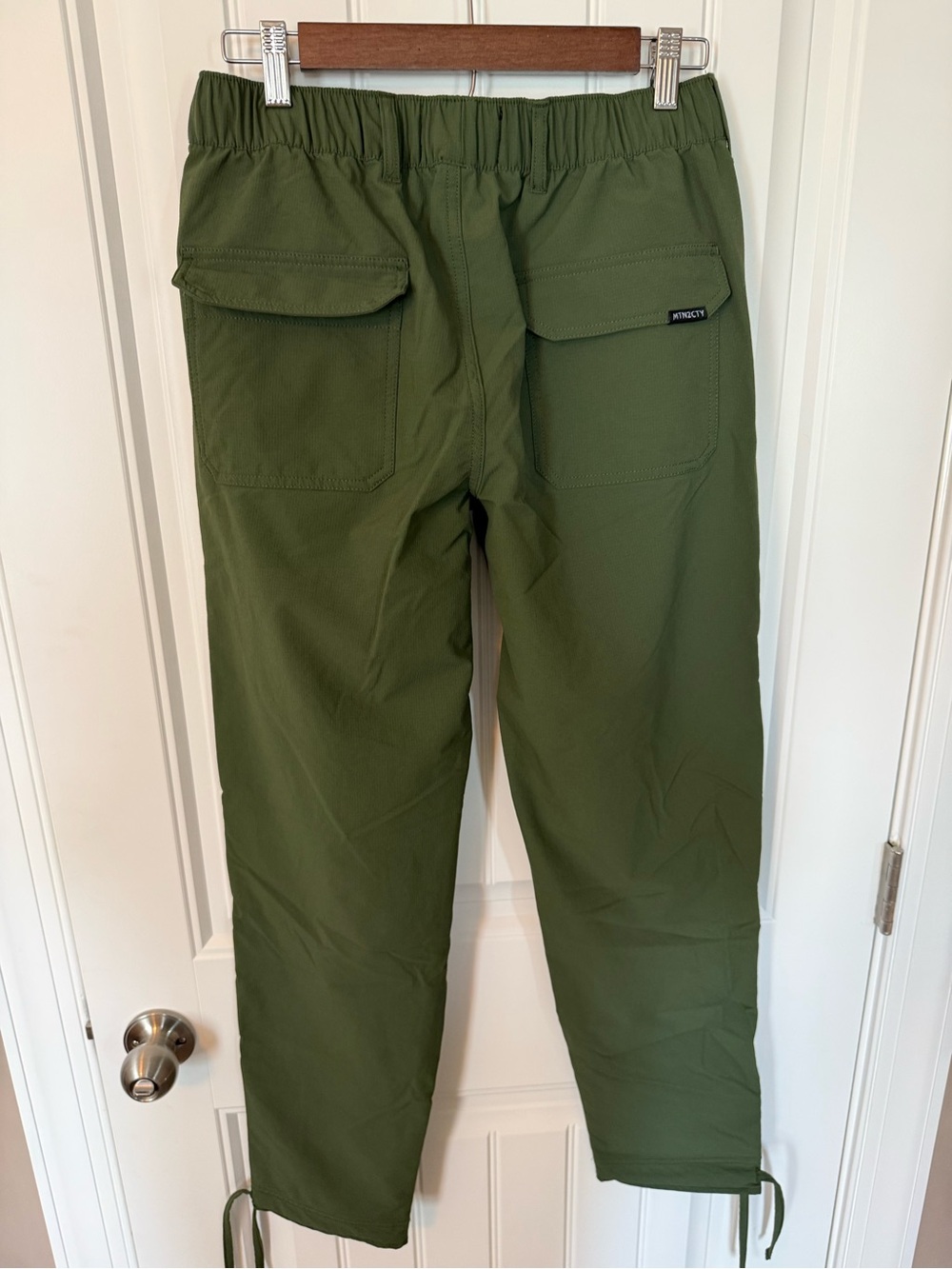Coalatree Trailhead Adventure Pants Olive Green Ripstop Drawstring Hiking M Reg - Picture 3 of 14